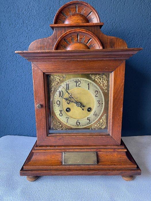 Klok - Brons, Hout - 1900-1910, Antiek en Kunst, Antiek | Klokken