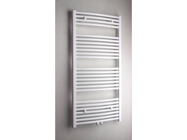 Veiling - Beaux handdoekradiator licht gebogen 60x120cm wit, Doe-het-zelf en Verbouw, Verwarming en Radiatoren