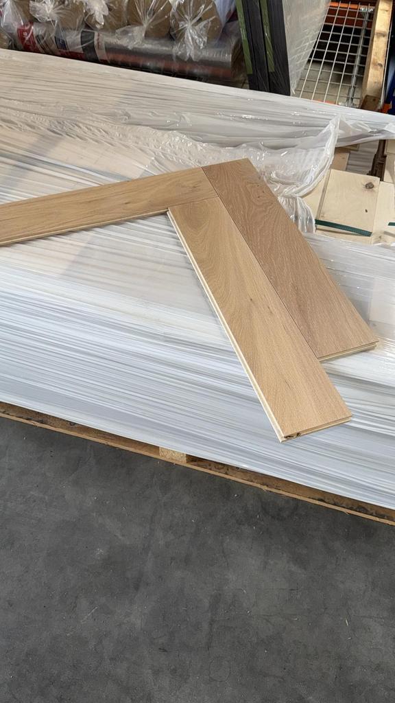 Nu of nooit: Eiken Multiplank visgraat, Doe-het-zelf en Verbouw, Vloerdelen en Plavuizen, 10 tot 30 cm, 50 tot 150 cm, 10 m² of meer