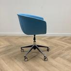 Design stoel, Segis op wielen, zithoogte instelbaar,  blauw, Huis en Inrichting, Stoelen, Ophalen of Verzenden, Gebruikt, Stof