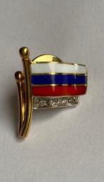 Broche - 18 karaat Geel goud - Diamant