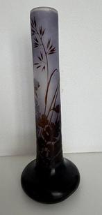 Emile Gallé - art nouveau - Vaas - Geëtste florale vaas -