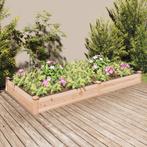 vidaXL Plantenbak verhoogd met voering 240x120x25 cm massief, Tuin en Terras, Bloembakken en Plantenbakken, Minder dan 30 cm, 100 cm of meer