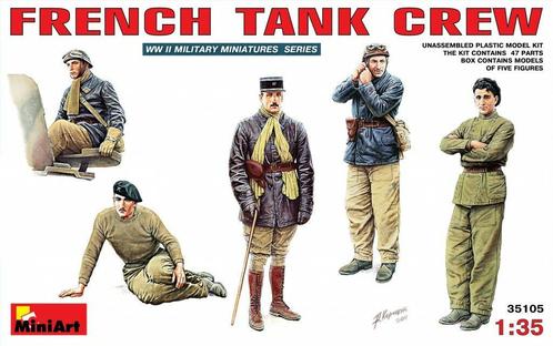 Miniart - French Tank Crew (Min35105), Hobby en Vrije tijd, Modelbouw | Overige, 1:50 tot 1:144, Nieuw