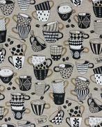 Katoen/Polyester Koffie, Nieuw, Overige kleuren
