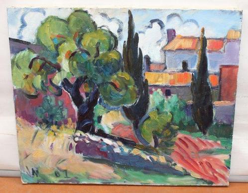 Juan Mendoza Marruedo (1929) - Paisaje fauve - NO RESERVE, Antiek en Kunst, Kunst | Schilderijen | Klassiek
