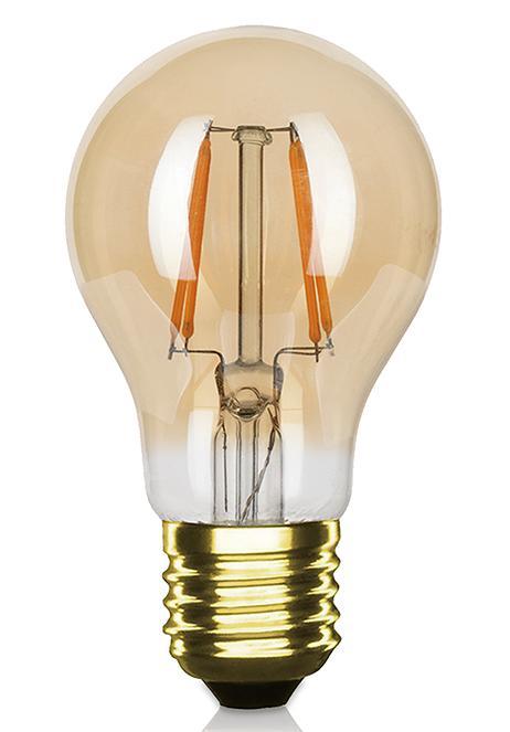 LED Filament E27 Peer dimbaar Amber 4W 2400K, Huis en Inrichting, Lampen | Losse lampen, Nieuw, E27 (groot), Verzenden