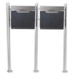 Vrijstaande Designbrievenbus - Grafiet, Verzenden, Nieuw