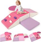 Schuimbouwstenen - Grote bouwblokken - 6 stuks - Roze - COST, Verzenden, Zo goed als nieuw