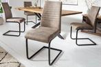 industrieele sledestoel APPARTEMENT antiek taupe met metalen, Huis en Inrichting, Stoelen, Ophalen of Verzenden, Nieuw