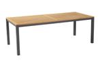 Hartman Sonata tuintafel teak – antraciet 220 x 100 cm., Tuin en Terras, Nieuw, Rond, Hout, Verzenden