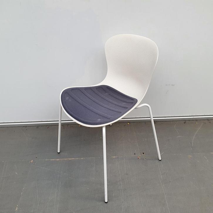 Fritz Hansen NAP stoel - blauwe stof, Huis en Inrichting, Stoelen, Ophalen of Verzenden