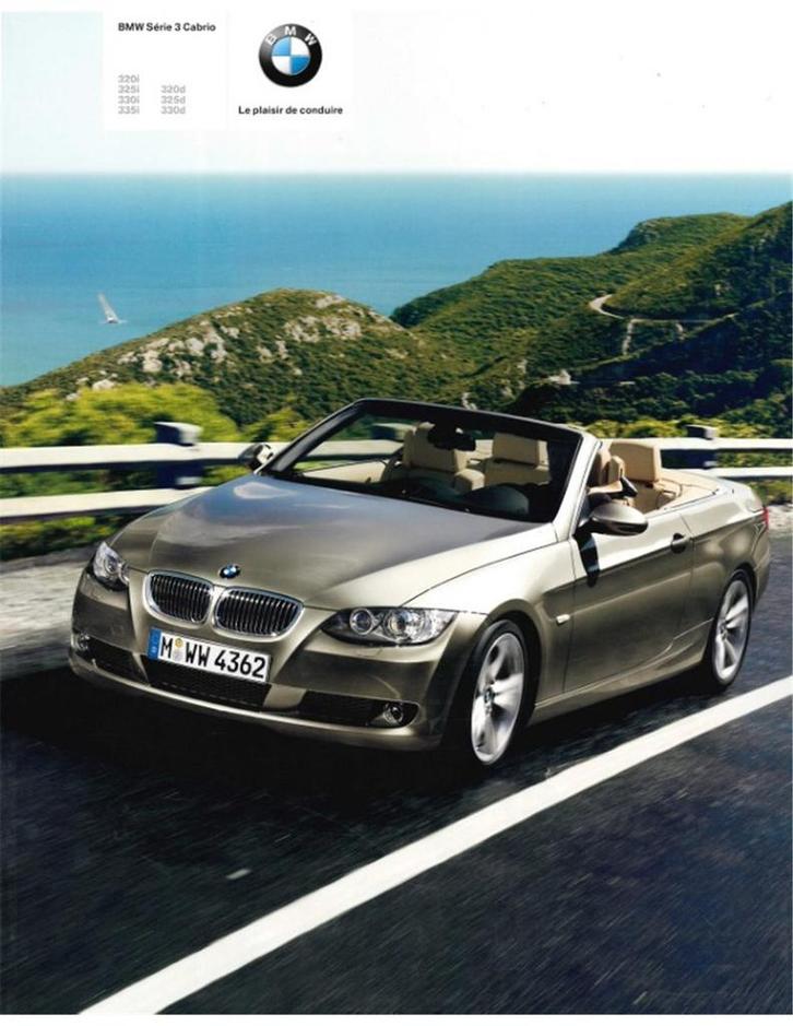 2008 BMW 3 SERIE CABRIOLET BROCHURE FRANS, Boeken, Auto's | Folders en Tijdschriften, BMW