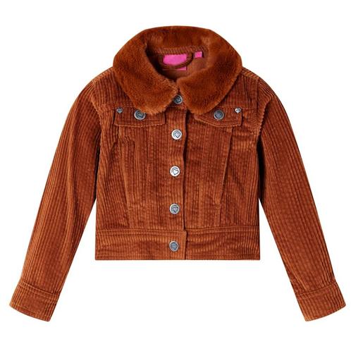 vidaXL Kinderjas 104 ribfluweel cognackleurig, Kinderen en Baby's, Kinderkleding | Overige, Nieuw, Verzenden