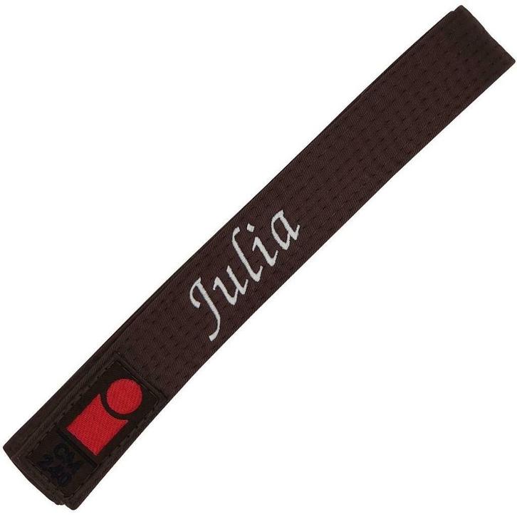Essimo band Geborduurd Bruin, Sport en Fitness, Vechtsporten en Zelfverdediging, Nieuw, Ophalen of Verzenden