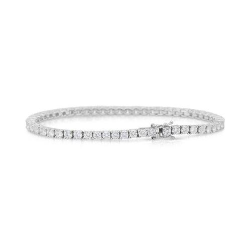 Armband - 18 karaat Witgoud - 6.46ct. tw. Diamant, Sieraden, Tassen en Uiterlijk, Armbanden