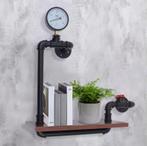 Industriële Wandplank – Houten en Stalen Wandrek 40×20×57 cm, Verzenden, Nieuw
