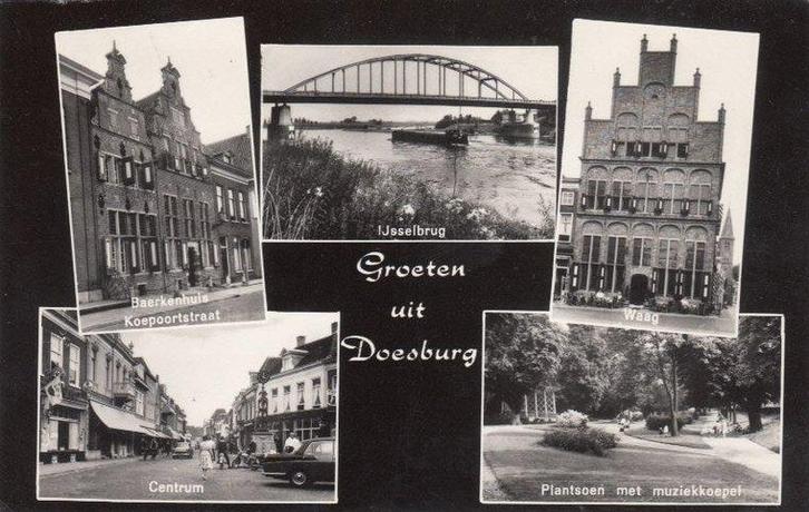DOESBURG - Meerluik groeten uit Doesburg, Verzamelen, Ansichtkaarten | Nederland, Verzenden