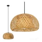 Hanglamp LED E27 Bamboe 38cm Baku M, Huis en Inrichting, Lampen | Hanglampen, Overige materialen, 50 tot 75 cm, Nieuw, Ophalen of Verzenden