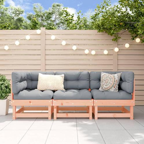 vidaXL 3-delige Loungeset massief douglashout, Tuin en Terras, Tuinsets en Loungesets, Loungeset, Nieuw, Verzenden