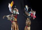 2 Wayang Golèk poppen - Java - Indonesië (Zonder, Antiek en Kunst