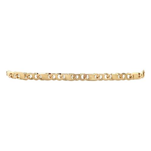 Gouden vintage fantasie armband 14 krt, Sieraden, Tassen en Uiterlijk, Armbanden, Nieuw, Ophalen of Verzenden