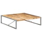 vidaXL Salontafel 140x140x40 cm ruw mangohout, Minder dan 50 cm, 100 tot 150 cm, Verzenden, Nieuw