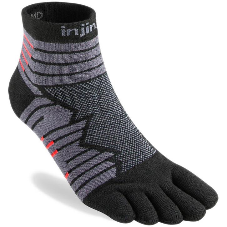 Injinji Ultra Run Mini-Crew  Zwart - 44-47, Sport en Fitness, Bergsport en Wandelen, Kleding, Nieuw, Verzenden