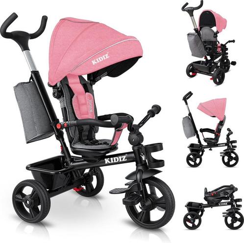 KIDIZ® 5in1 Kinderfiets - Loopfiets - Driewieler - Roze, Kinderen en Baby's, Autostoeltjes, Nieuw, Verzenden