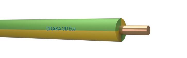 VD Installatiedraad - Draka Eca geel/groen 2,5 mm² - Rol van, Doe-het-zelf en Verbouw, Elektra en Kabels, Nieuw, Ophalen of Verzenden