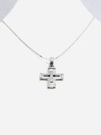 Ketting met hanger - 18 karaat Witgoud - 0.25ct. tw. Diamant