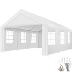 Tuinpaviljoen 6x4m met 4 zijwanden - wit, Tuin en Terras, Verzenden, Nieuw