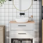 vidaXL Wastafelblad 80x40x1,5 cm massief beukenhout, Huis en Inrichting, Keuken | Keukenelementen, Verzenden, Nieuw, Bruin
