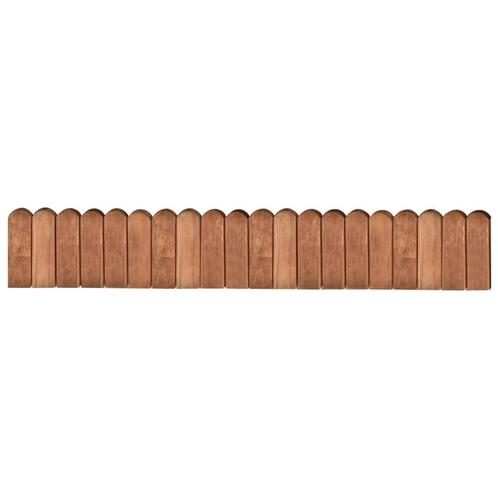vidaXL Gazonrand 120 cm geïmpregneerd grenenhout bruin, Tuin en Terras, Overige Tuin en Terras, Nieuw, Verzenden