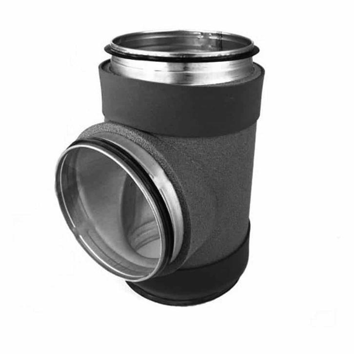 Thermoduct geïsoleerde spiro T Stuk Ø 200 mm aftakking Ø 200, Doe-het-zelf en Verbouw, Ventilatie en Afzuiging, Nieuw, Ophalen of Verzenden