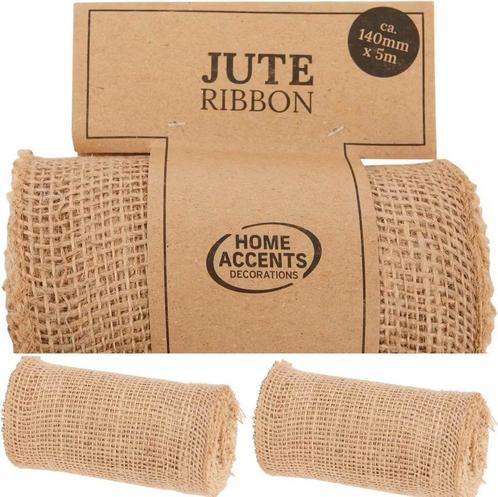 2 Rollen jute van 14 cm breed en 5 meter lang, Hobby en Vrije tijd, Knutselen, Materiaal, Nieuw, Verzenden