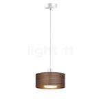 Bruck Cantara Hout Hanglamp LED, wit/lampenkap eikenhout don, Huis en Inrichting, Lampen | Hanglampen, Verzenden, Nieuw