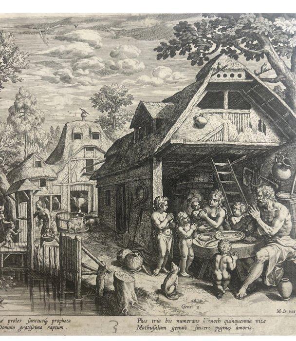 Maarten de Vos (inventore del soggetto) Johann Sadeler I, Antiek en Kunst, Antiek | Overige Antiek