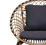 Loungestoel Amos Charcoal | Incl. kussens, Tuin en Terras, Ophalen of Verzenden, Nieuw