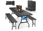 KESSER® Biertafel - Picknicktafel - Opvouwbaar - Zwart, Verzenden, Nieuw