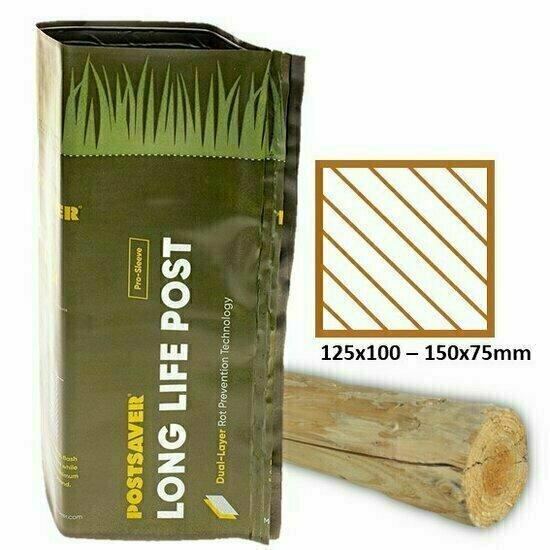 Postsaver 35cm hoog - Vierkante paal 125x100 - 150x75mm, Doe-het-zelf en Verbouw, Hout en Planken, Nieuw, Verzenden