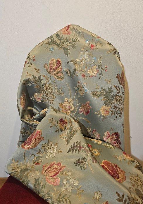 Groen! San Leucio Tessuto Verde JACQUARD Goudkleurig - Goud, Antiek en Kunst, Antiek | Kleden en Textiel