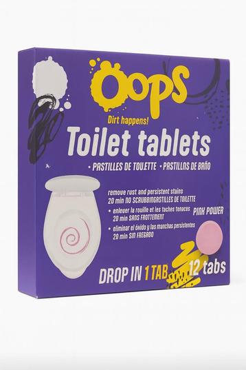 Oops Toilet Tabletten – 12 stuks – Tegen roest &amp; beschikbaar voor biedingen