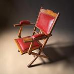 Klapstoel - Eik, Leder - Campagneklapstoel