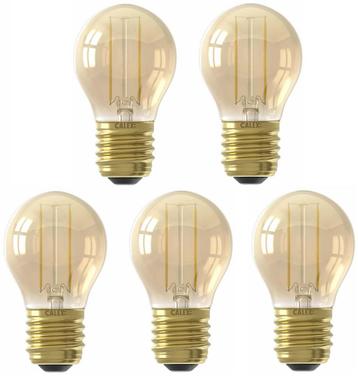 5 stuks Calex LED kogellamp E27 3.5W 250lm 2100K Goud dim... beschikbaar voor biedingen