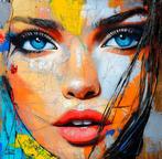 PLM-Art - Orange Face Woman