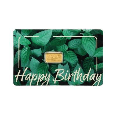 1 gram Happy Birthday goudbaar C.Hafner, Postzegels en Munten, Edelmetalen en Baren, Ophalen of Verzenden