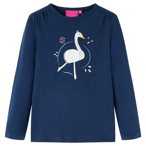 vidaXL Kindershirt met lange mouwen 140 marineblauw, Kinderen en Baby's, Kinderkleding | Overige, Nieuw, Verzenden