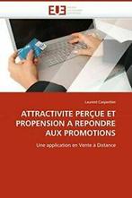 Attractivite percue et propension a repondre aux promotions., Zo goed als nieuw, Carpentier-L, Verzenden