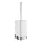 Toiletborstel Smedbo Ice met Houder Mat Glas 7.8x10.3x37 cm, Ophalen of Verzenden, Nieuw, Chroom, Bad